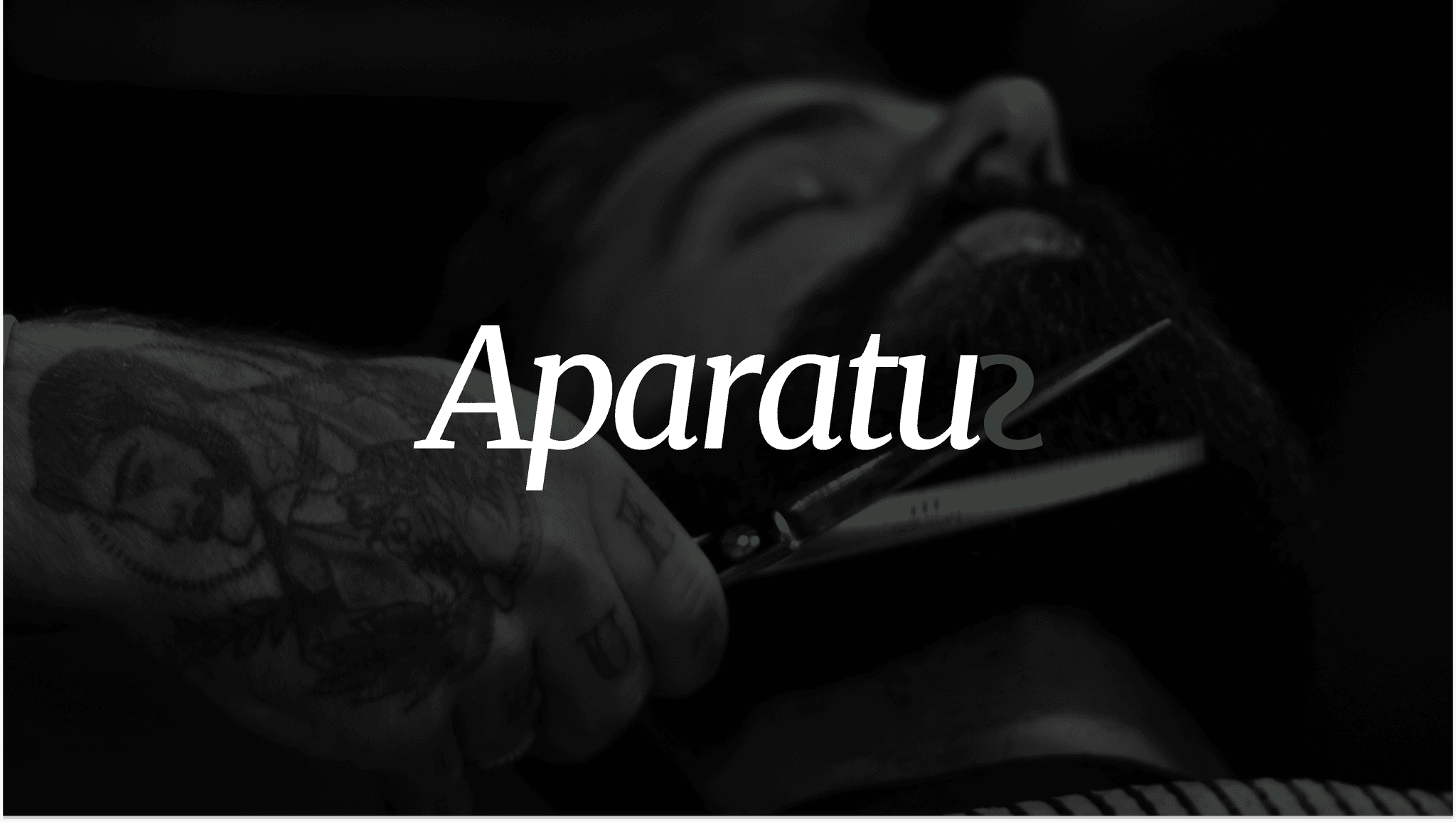 Capa do projeto Aparatus — Marketplace · Barbearias